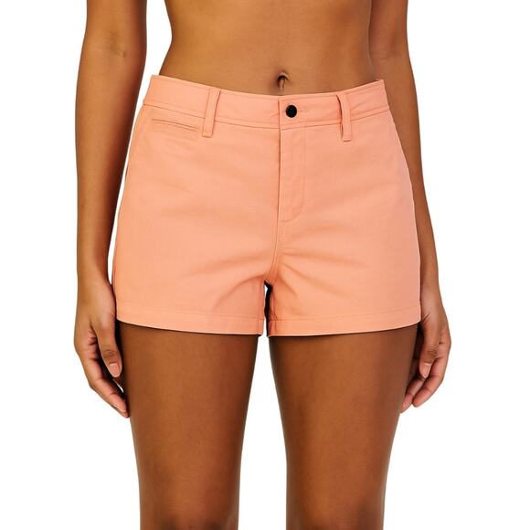 Market & Spruce Madison Chino Shorts Coral NWT Size 16 Mid Rise Stretch - Picture 1 of 8